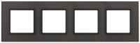 14-5104-32 ЭРА Рамка на 4 поста, стекло, Эра Elegance, серый+антр (5/25/900)