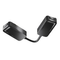 Коннектор питания угловой Radity встраиваемый черный