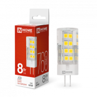Лампа сд LED-JCD 8Вт 230В G4 4000К 760Лм IN HOME