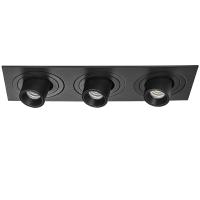 i537174 Светильник INTERO TUBO LED 7W*3 360LM*3 60G ЧЕРНЫЙ 4000K (217537+217174+217174+217174)