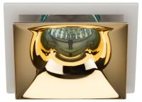 Встраиваемый светильник декоративный ЭРА KL102 WH/GD MR16 GU5.3 белый золото