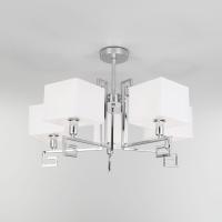 Потолочная люстра с тканевыми абажурами 60115/5 хром
