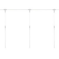 Гирлянда Тающие сосульки комплект 10 шт. х 50см, шаг 100см, 600 LED ТЕПЛЫЙ БЕЛЫЙ, белый каучук, IP67, 24В, соединяется NEON-NIGHT