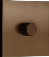 Светорегулятор поворотный Triac, LED 100 Вт (акт.нагрузка-макс. 300Вт), бронза, серия N96