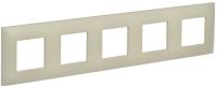 SKANDY Рамка 5-местная SK-F01B бежевый IEK
