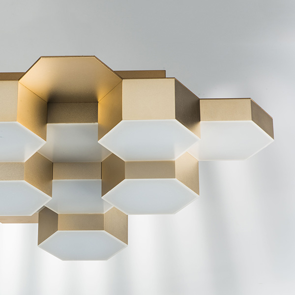 750121 Люстра потол FAVO LED-60W 2880LM Satin Gold 3000K