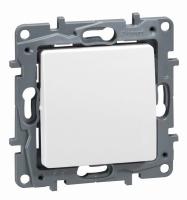 Legrand Etika Бел Выключатель 1-клавишный 10А  винт. клем.