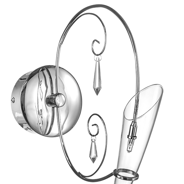 755614 Бра SCARABEO 1х35W G4 12V ХРОМ хрусталь+стекло