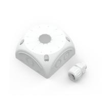 Коробка распределительная 60-0505-9003-ВМУ для видеокамер двухкомпонентная с мембранами белая 100х100х50 с муфтой вводной для ГТ Промрукав