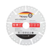 Диск алмазный универсальный, мультирез, вакуумное спекание, профессиональный, 125х22,2мм KRANZ