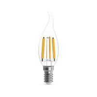 Лампа Gauss Filament Свеча на ветру 13W 1150lm 4100К Е14 LED 1/10/50