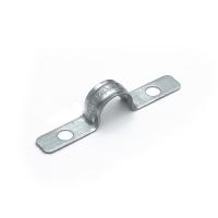 Скоба металлическая двухлапковая усиленная противопожарная СМДУ d14-15 мм отв. d 6,5 мм (100шт/1200шт уп/кор) Промрукав