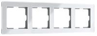 Рамка на 4 поста Acrylic (белый) / W0042701