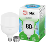 Лампа светодиодная ЭРА GREEN LINE LED POWER T120-80W-840-E27/E40 GL Е27/Е40 80 Вт колокол яркий белы