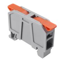 Клемма СМК 222-2521D проходная 1-полюсная на DIN-рейку (6-25 мм²) серая (30 шт/уп) REXANT