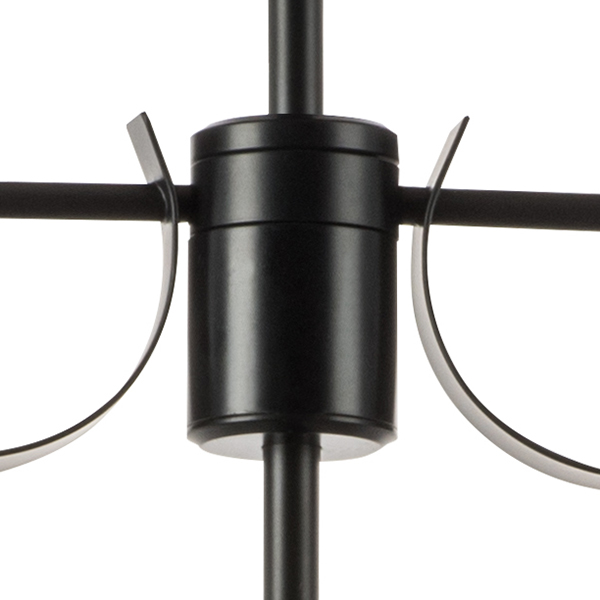 733287 Люстра RAGNO 8х40W E14 ЧЕРНЫЙ МАТОВЫЙ