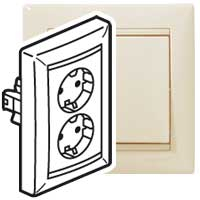 Legrand Valena Крем Розетка 2-ая с/з литая