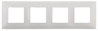 14-5004-01 ЭРА Рамка на 4 поста, Эра Elegance, белый (10/100/1200)