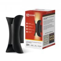 Светильник уличный сд ДБУ CANDY-8В 8Вт 3000К IP54 черный IN HOME