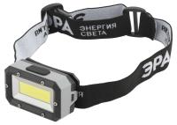 Фонарь налобный светодиодный ЭРА GB-708 Шторм, на батарейках, 4 режима, 5 Вт, СОВ, 3хААА