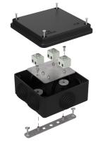 Коробка огнестойкая для о/п 40-0300-FR2.5-6 Е15-Е120 RAL9005 100х100х50 (14 шт/кор) Промрукав