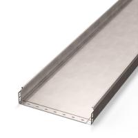 Лоток неперфорированный Стандарт INOX (AISI 409) 400х80х3000 (1,0 мм) (6 м/уп) Промрукав