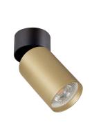 DK2029-BG Светильник накладной IP 20, 15 Вт, GU10, матовое золото с черным, алюминий