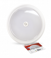 Светильник сд СПБ-2Д-КРУГ 20Вт 230В 4000К 1400Лм 250мм с настраиваемым датчиком белый IN HOME