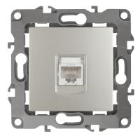 12-3107-15 ЭРА Розетка информационная RJ45, IP20, Эра12, перламутр (10/100/2500)
