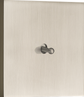 Переключатель на 1 тумблер, каплевидный, 10AX 250V, никель, серия N96