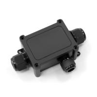 Распределительная коробка 3-вводная IP68 ПА66 40А 450В d5-14 мм 135х81х42 черная Промрукав