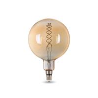 Лампа Gauss Filament G200 8W 620lm 2400К Е27 golden flexible LED 1/6