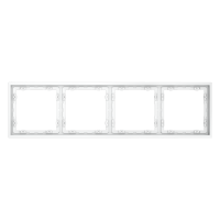 Рамка пластиковая VOLTUM S70 на 4 поста, (белый матовый)
