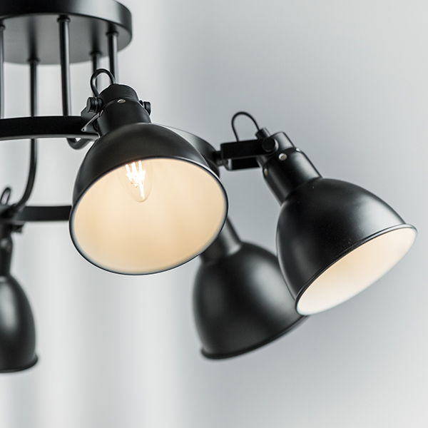 761067 Люстра ACROBATA 6х40W E14 ЧЕРНЫЙ