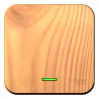 BLANCA О/У 1-клавишный ПЕРЕКЛЮЧАТЕЛЬ (сх.6) с подсв.ИЗОЛ.ПЛ,10А,250В, ЯСЕНЬ