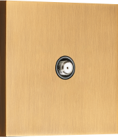 Спутниковая розетка SAT 1 Вых.: 950-2400 МГц, (F-разъём), латунь, серия N96