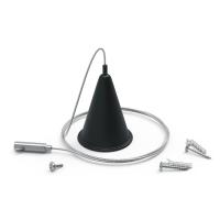 Комплект подвесов для трековых шинопроводов Gauss, 1шт, цвет черный 1/50