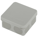 KOR-80-80-40-9g-2MP  Распаячная коробка ЭРА KOR-80-80-40-9g-2MP двухкомпонентная HF стойкая к УФ 80х80х40мм серая прямой монтаж IP67