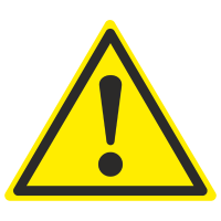 Знак пластик W09 "Внимание. Опасность (прочие опасности)" (200x200x200) ГОСТ 12.4.026-2015 EKF PROxima