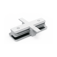 Коннектор Gauss для встраиваемых трековых шинопроводов прямой (I)  белый 1/50