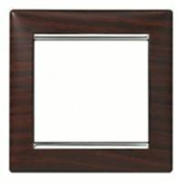 Legrand Valena Темное дерево/Серебро Рамка 1-ая