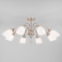 Потолочная люстра со стеклянными плафонами 30149/8 золото