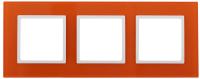 14-5103-22 ЭРА Рамка на 3 поста, стекло, Эра Elegance, оранжевый+бел (5/25/900)