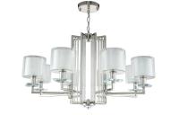Люстра Crystal Lux NICOLAS SP-PL8 NICKEL/WHITE