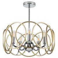 713053 Люстра REGOLO 5х40W E14 ХРОМ/ЗОЛОТО