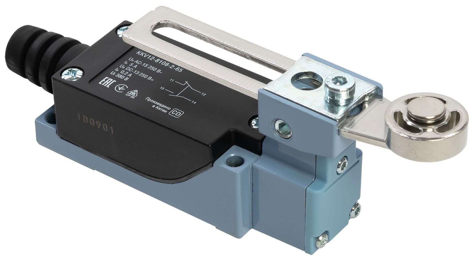 Выключатель концевой КВ-8108 регулируемый рычаг со стальным роликом IP65 IEK