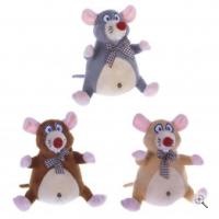 741764 Игрушка набивная Мышка  L17 W12 H17 см  3в.