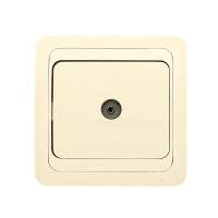 Розетка TV 1-мест. беж. 75Ом 5-862МГц Лондон EKF PROxima