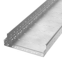 Лоток перфорированный Профи INOX (AISI 304) 400х100x6000 (2,0 мм) (12 м/уп) Промрукав