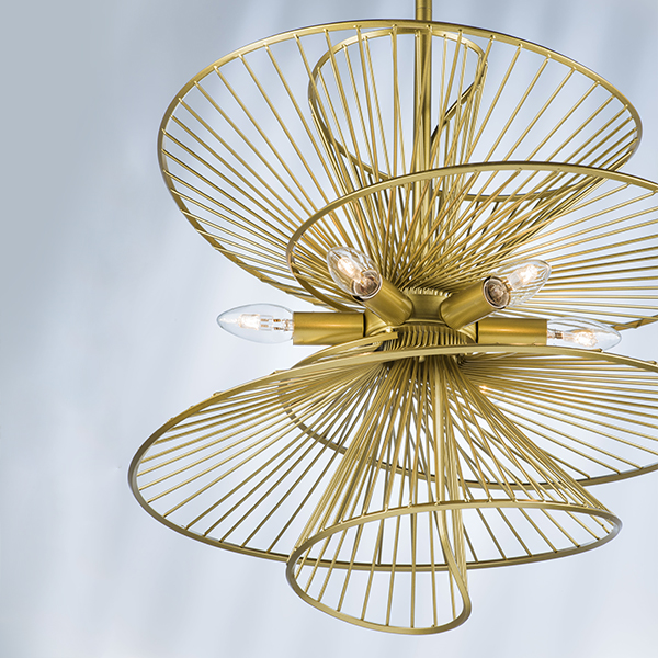 728163 Люстра ZETA 6х40W E14 ЗОЛОТО